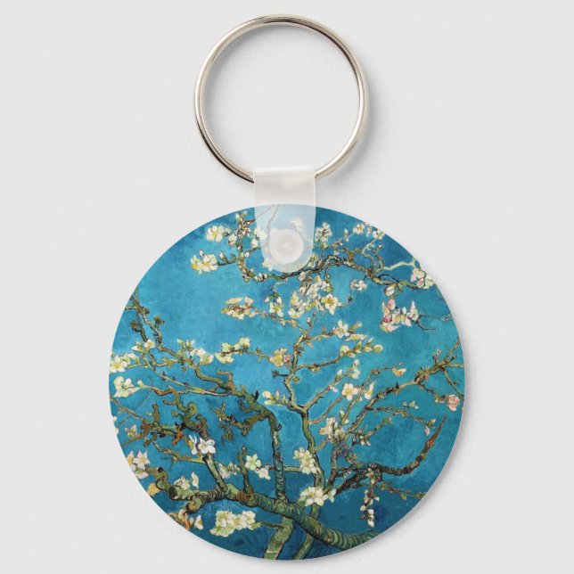 Blossoming Almond Träd Vincent van Gogh Nyckelring (Framsida)