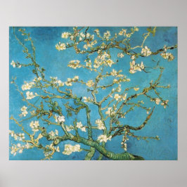 Blossoming Almond Träd Vincent van Gogh Poster