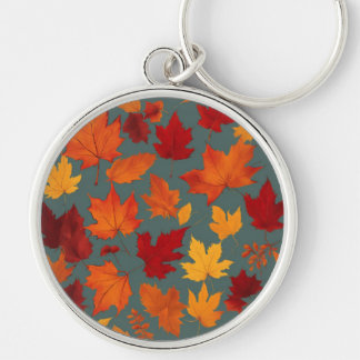 "Blossoming Beauty Keychain" Rund Silverfärgad Nyckelring