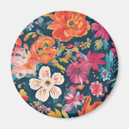 Blossoming Blommigt Digital Art Collection Magnet