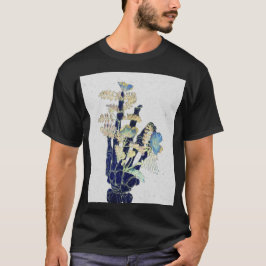 Blossoming Bones #1 - Hand - lodrät T Shirt