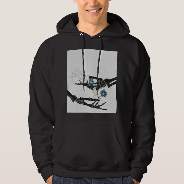 Blossoming Bones #2 - Två Händer Hoodie (Framsida)