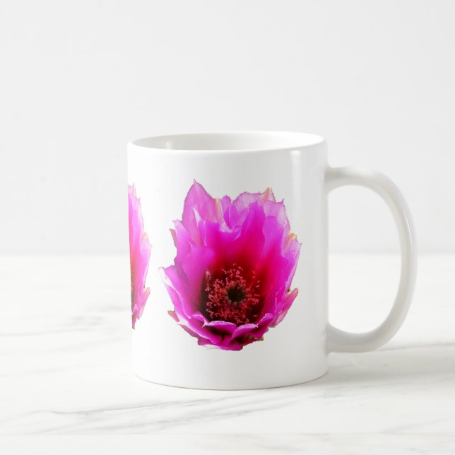 Blossoming Cactus (Prickly Pear) Wildblomma Kaffemugg (Höger)
