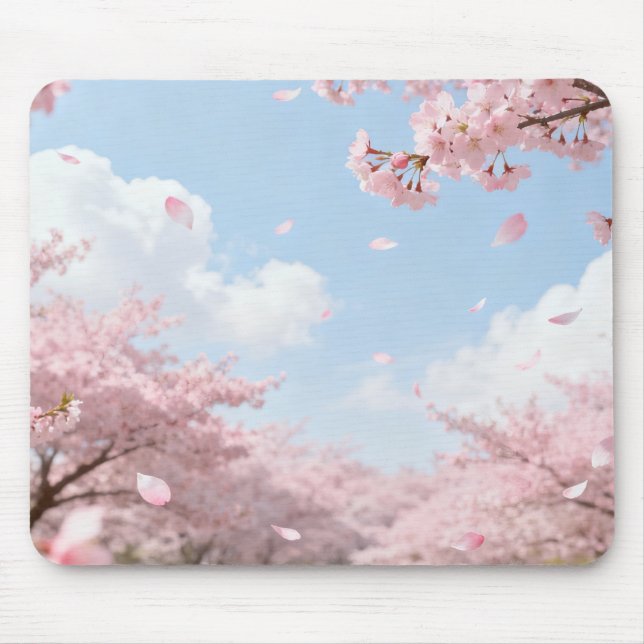 Blossoming Cherry Mouse Pad Musmatta (Framsidan)