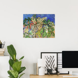 Blossoming Chestnut Grenar av Vincent van Gogh Poster