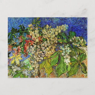 Blossoming Chestnut Grenar Van Gogh Fine Art Vykort