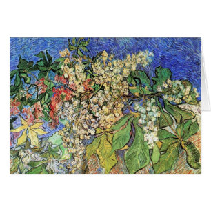 Blossoming Chestnut Grenar, Van Gogh Hälsningskort