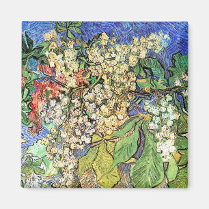 Blossoming Chestnut Grenar Vincent Van Gogh Magnet
