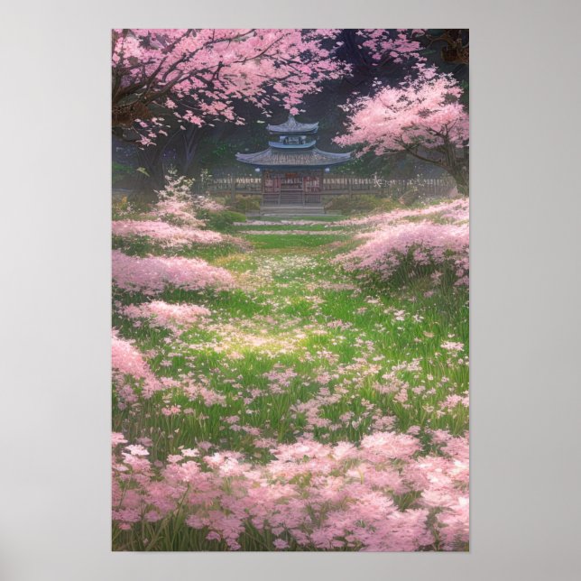 Blossoming Faith in Gömt Shrine Poster (Framsidan)