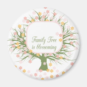 Blossoming Family Träd Magnet