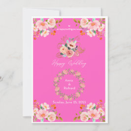 Blossoming Kärlek: Bröllopsinbjudan till Blommigt  Inbjudningar