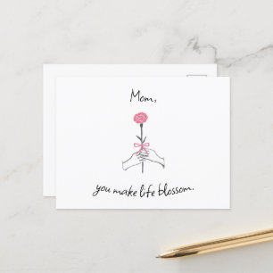 Blossoming Kärlek - Mamma vykort