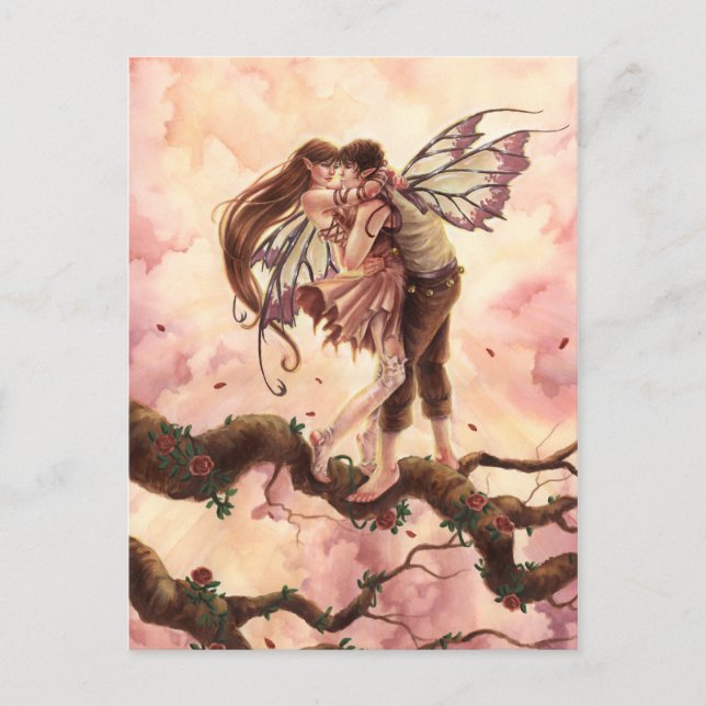 Blossoming Kärlek Vykort (Framsida)