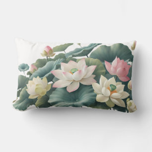 Blossoming Lotus Zen Pillow Lumbarkudde
