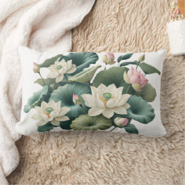 Blossoming Lotus Zen Pillow Lumbarkudde