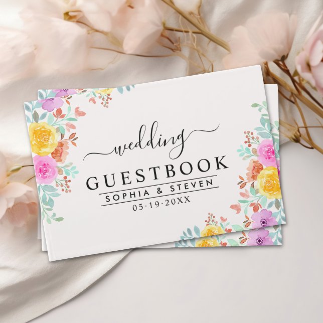 Blossoming Love – A Spring Floral Wedding Gästböcker (Skapare uppladdad)