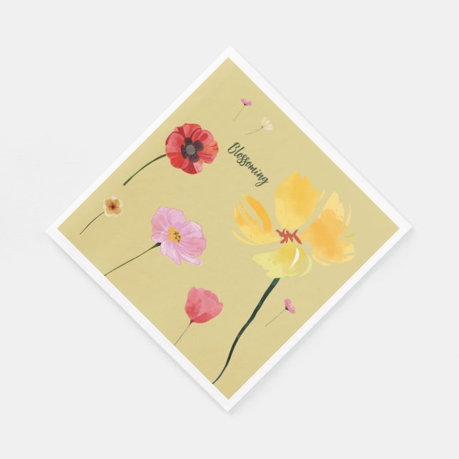 Blossoming Pappersservett (Hörn)