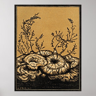 Blossoming Plants - Vintage Botanical Elegance Poster