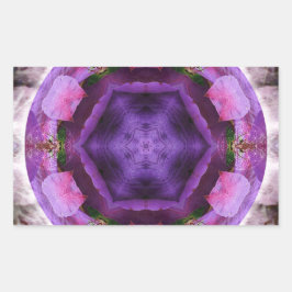 Blossoming Rektangulärt Klistermärke