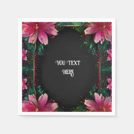 Blossoming Romantik: Ett tema för Blommigt Bröllop Pappersservett