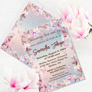 Blossoming Romantik - Möhippa Inbjudningar