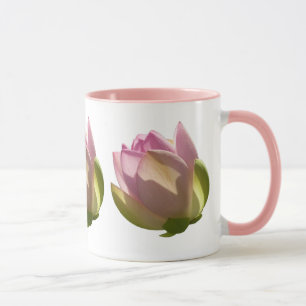 Blossoming Rosa Lotus Flower Summer Mugg