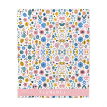 Blossoming Tales Personlig Namn Blanket