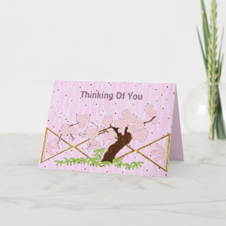 Blossoming Träd tomt Kort