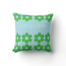 Blossoming Välkommen: Hej Baby Cushion