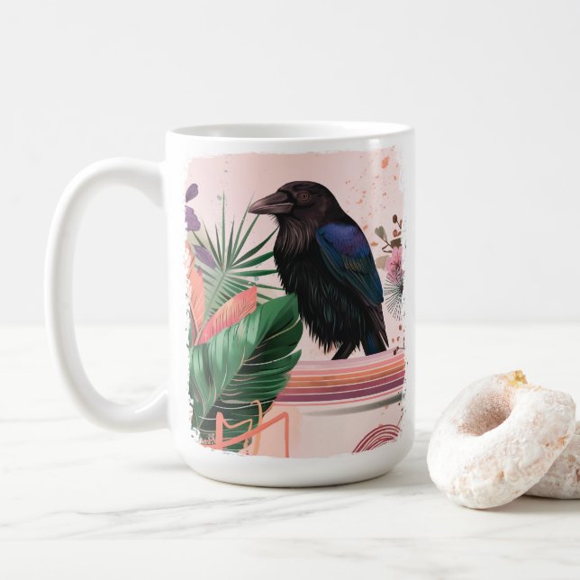 BlossomRaven in Tropical Garden Kaffemugg (Med munk)