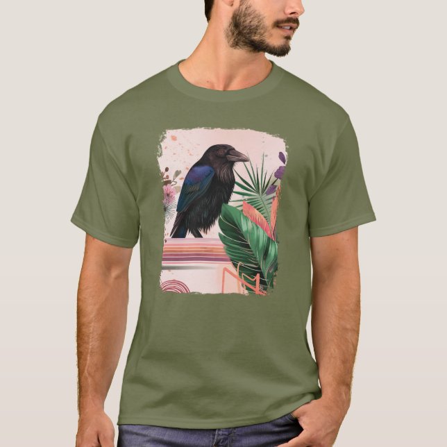 BlossomRaven in Tropical Garden T Shirt (Framsida)