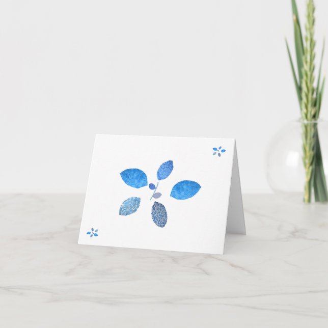 Blossoms  Blank Folded Note Card Anteckningskort (Framsida)