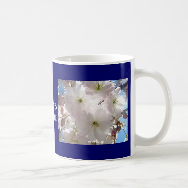 BLOSSOMS Koffekopp Mamma älskar! Rosa blomma Kaffemugg (Höger)