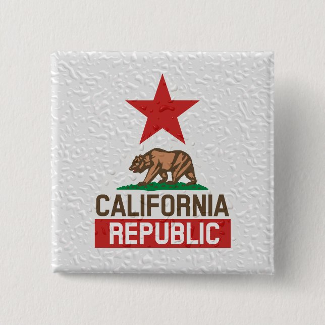 Blöt California Republic Decor Knapp (Framsida)