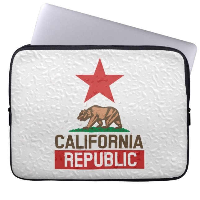 Blöt California Republic Decor Laptop Sleeve (Framsidan)