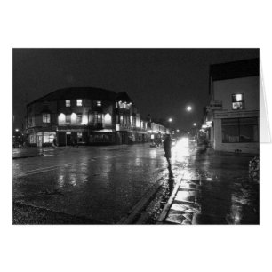 Blöt Evening, Salisbury Road, Cardiff (1) Hälsningskort