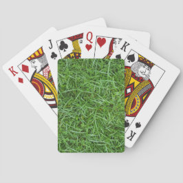 blöt grönt gräsmat casinokort