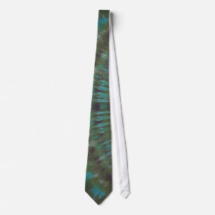 Blöt Grönt Tie Dye Necktie Slips