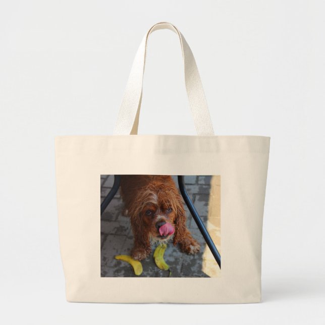 Blöt Hund med en Banana Jumbo Tygkasse (Framsidan)
