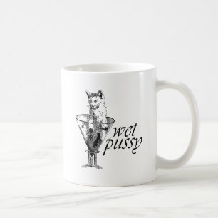 Blöt Kitty Kaffemugg
