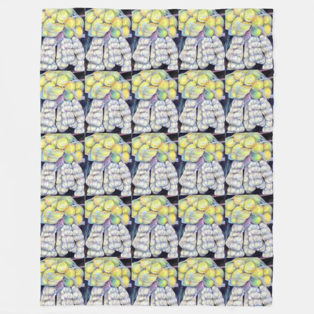 Blöt Markets underverk, Singapore Fleecefilt (Framsidan)