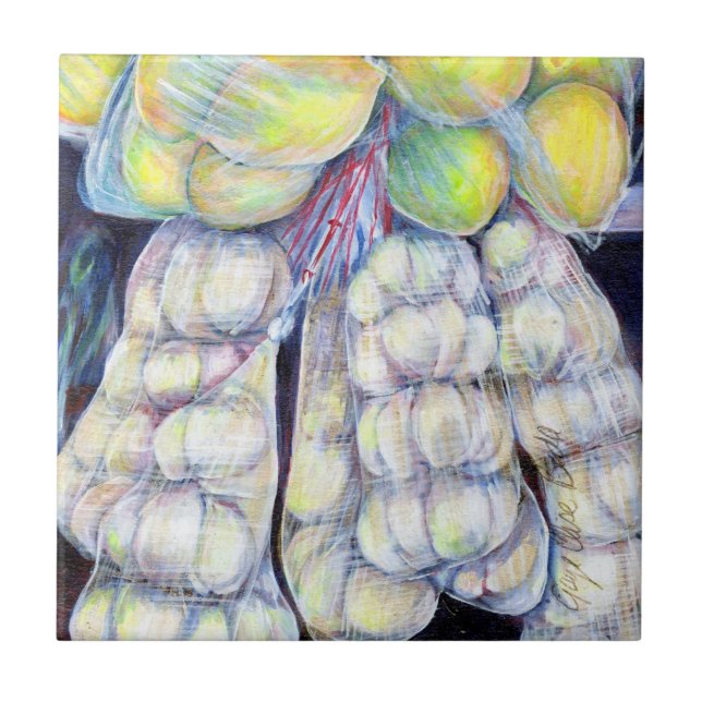 Blöt Markets underverk, Singapore Kakelplatta (Framsidan)