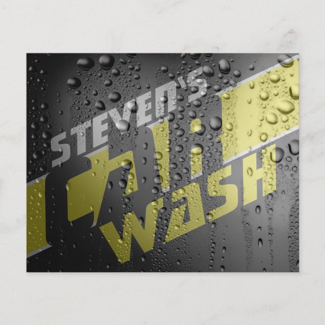 Blöt, metallfaux-droppar, struktur flygblad (Framsidan)