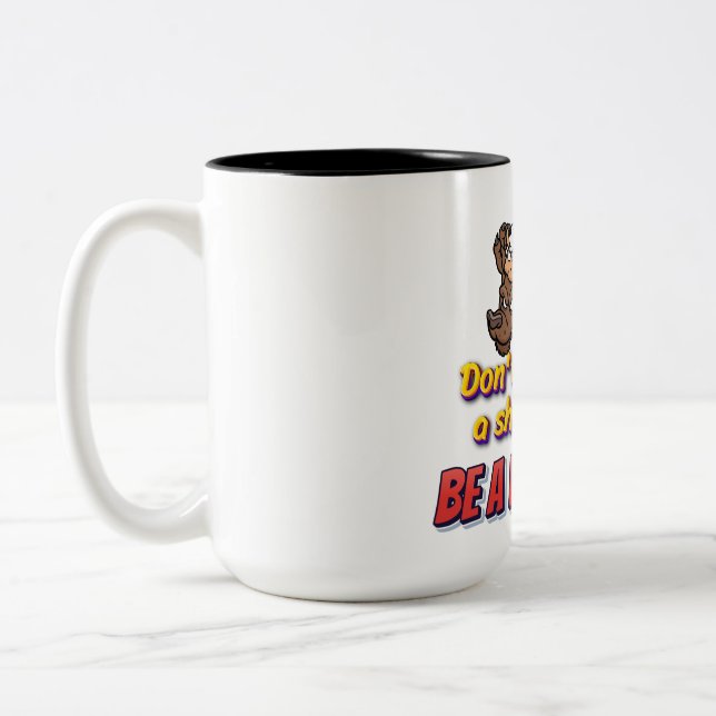 "Blöt Mode för Vilden Heart!" Två-Tonad Mugg (Vänster)