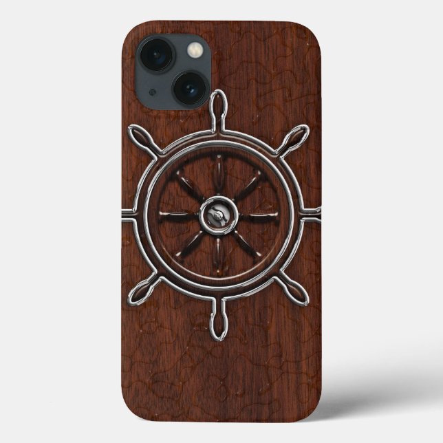 Blöt Nautical Mahogany Anchor Steel (Baksida)