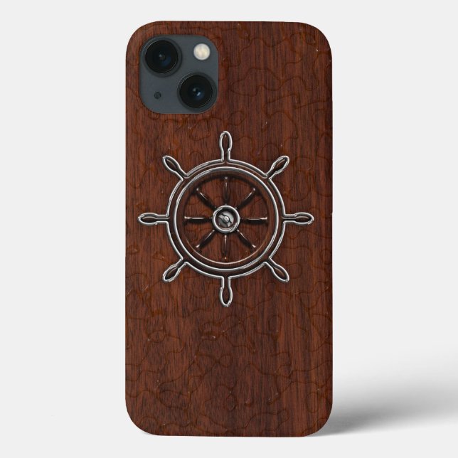 Blöt Nautical Mahogany Anchor Steel (Baksida)