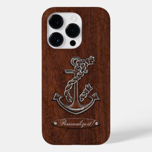 Blöt Nautical Mahogany Anchor Steel