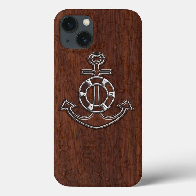 Blöt Nautical Mahogany Anchor Steel (Baksida)