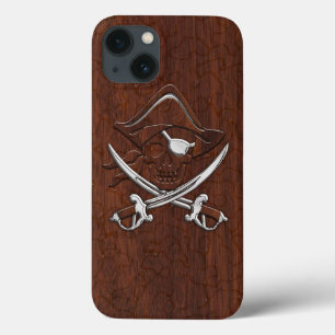 Blöt Nautical Mahogany Pirat Skull Steel