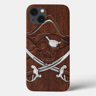 Blöt Nautical Mahogany Pirat Skull Steel